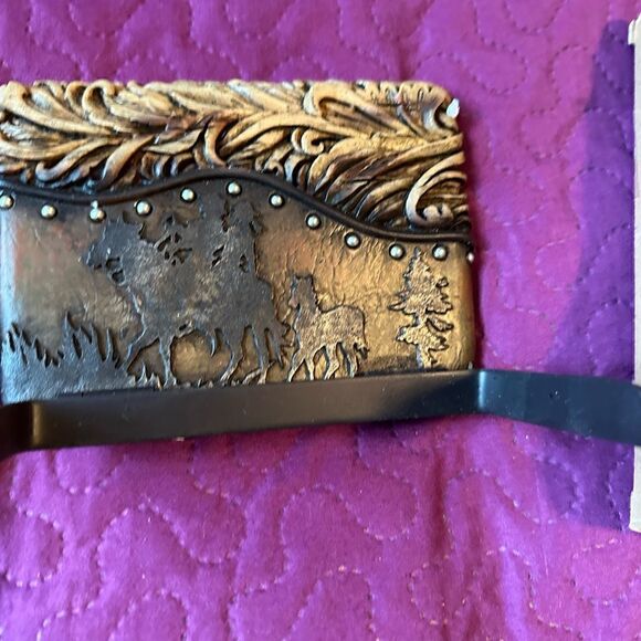 Metal western toilet paper holder - never used. - Picture 3 of 6